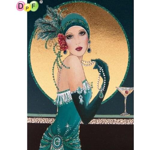 DPF diamond painting cross stitch diamond embroidery woman&C crafts diamond mosaic kit square/round rhinestone home decor