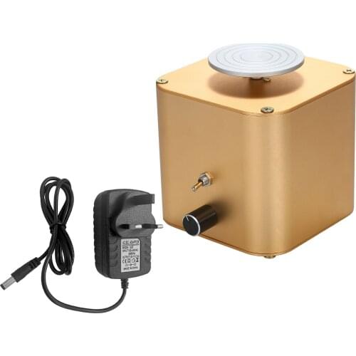 Electric Pottery Wheel Ceramic Machine with 6cm Turntable Clay Sculpting Wheel with Variable Speed Rotation