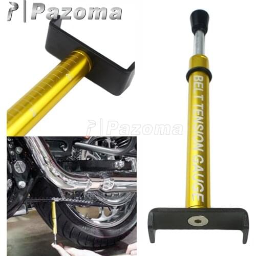 Gold Motorbike Belt Tension Gauge Tensioner Tool for Harley & All Belt Driver Bikes Belt Tension Gauge