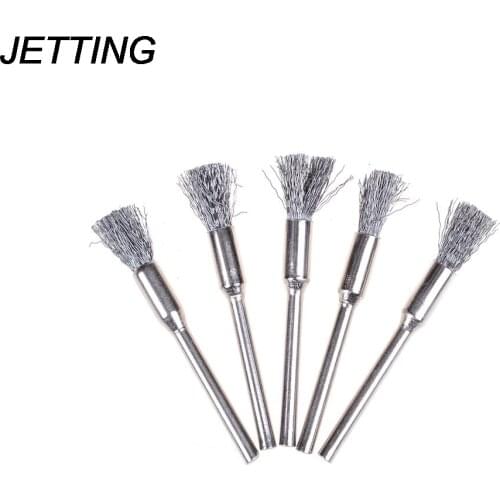 JETTING 1PCS 5mm Steel Wire Brushes Rotary tools Polishing tools accessories for mini drill Hot Selling