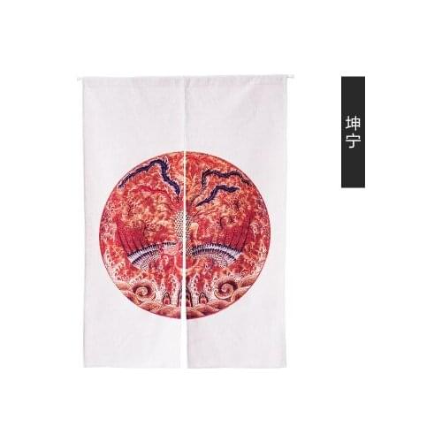 Chinese style tradition new year cloth door window curtain Japanese home entrance decoration bedroom living study room kitchen