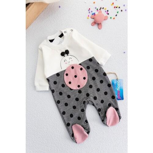 Ladybug Figured Baby Girl Jumpsuit