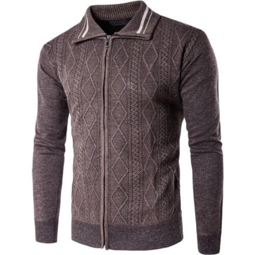 Cardigan Male,Cardigan,Sweater,Autumn Mens Sweater, Shirt,Square Collar,Zipper Door Guard,Comfortable,Comfortable And All-Match