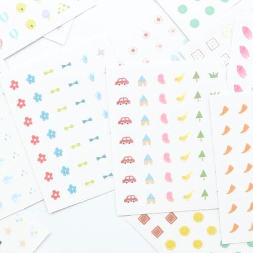 Domikee cute cartoon school student sticker set for diary planner notebooks stationery,candy kawaii DIY decoration stickers set