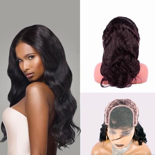 Osolovely Hair Body Wave 5x5 Lace Closure Wig Lace Front Closure Human Hair Wigs For Black Women Pre Plucked