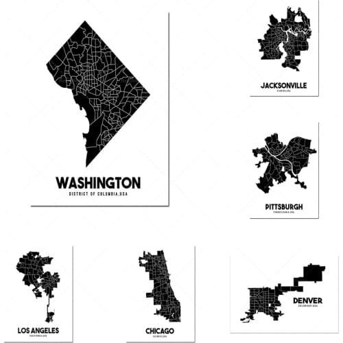 Printable maps of Philadelphia neighborhoods, New York City, Chicago, Atlanta, Georgia, etc., Atlanta neighborhoods, printable c