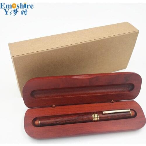 Emoshire Ball Pens Wooden Ballpoint Pen With Metal Refill Ballpoint Pen Office School Suppliers Pen Pencil Smooth Writing P162