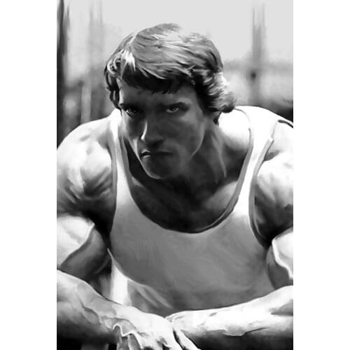 Arnold Schwarzenegger Art print Silk poster Home Wall Decor
