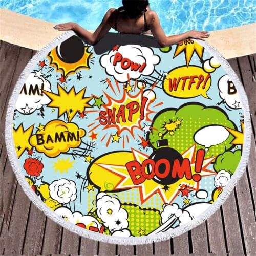 Comic Strip Surprise 3D Printed Stylish Bath Towel Home Textile Travel Surf Swim Bathroom Microfiber Adult Bath Towels