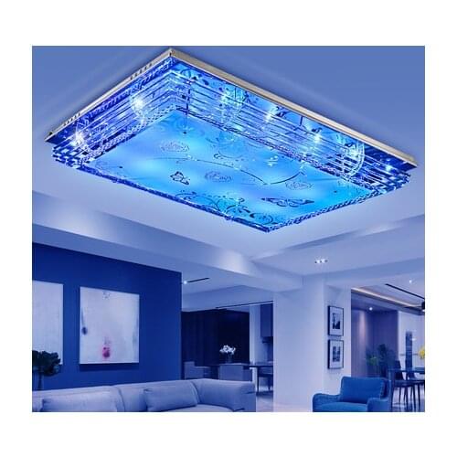 LED modern minimalist living room bedroom restaurant Atmosphere household crystal ceiling lamp