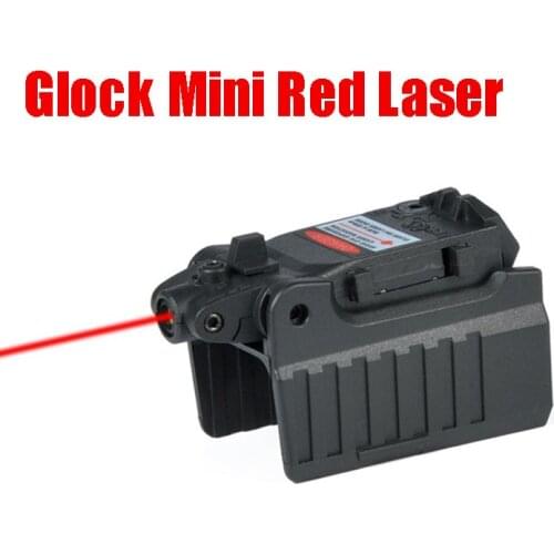 Tactical Glock Mini Red Laser Pistol Red Dot Laser Sight For Glock 17 18C 19 22 23 25 26 27 28 31 32 33 34 35 37 Series