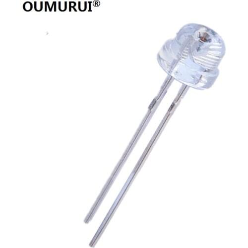 F5 High bright 5mm LED bead strawhat diode short leg emitting yellow light 588-590nm 2.0-2.2v 1000PCS Free shipping