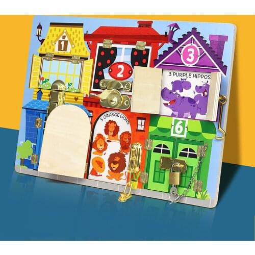 Busy Board For Toddlers Wooden Sensory Toys Toddler Learning Activities For Fine Motor Skills Educational Toys For Early Childs