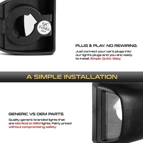 Car License Light Cover Parts Rear Bumper For Chevrolet Avalanche Silverado Left/right Useful