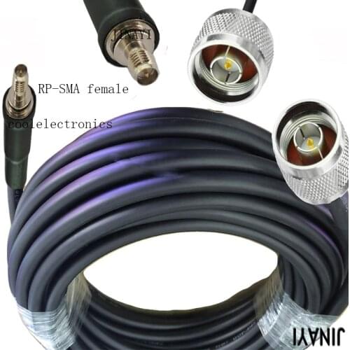RP-SMA Female Pin to N male Plug Connector RF Coax Pigtail Antenna Cable LMR400 Ham Radio 15/20/30/50cm 1m 2m 3m 5m 10m