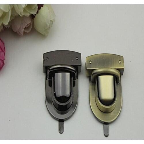 10 PCS/lot) 4 color high-grade die-casting electroplating mortise lock handbags decorative accessories