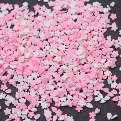 100g/Lot Warm Flower Combination Clay Slices Soft Pottery Miniaure Sprinkles for DIY Crafts Filling Decoration Accessories
