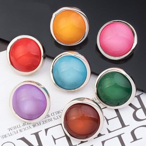 100pcs Buttons Home Clothes Cotton-padded Round Button Top Sweater Coat Decoration Accessories Color Buttons