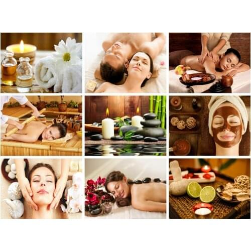 20Style Choose SPA MASSAGE HEALTH BEAUTY FACIAL THAI RELAXATION SALON PICTURE Art Silk Print Poster Wall Decor