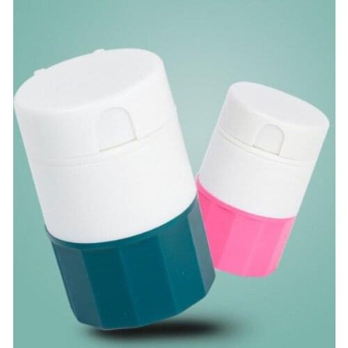 4 In 1 Portable 4 Layer Powder Tablet Grinder Powder Pill Cutter Pill Container Medicine Splitter Box Storage Crusher