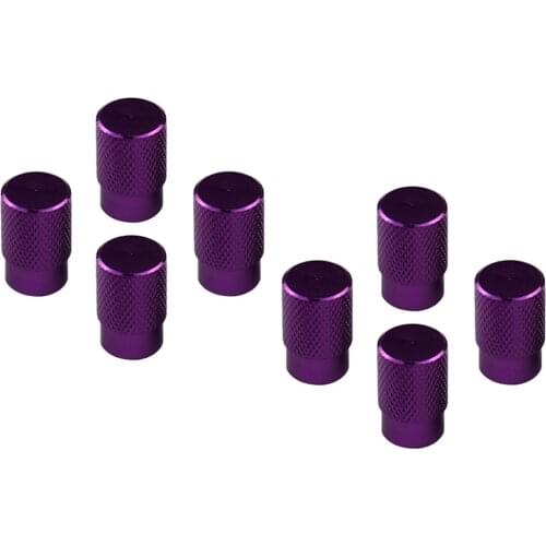 8 Pack Purple Aluminum Alloy Tubeless Wheel Tire Valve Stem For Car Truck