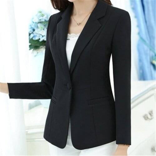 HStar Single Button White Blazer Feminino Casual Slim Coat Fashion Short Brief Blazer Femme OL Comfortable Jacket blazer mujer