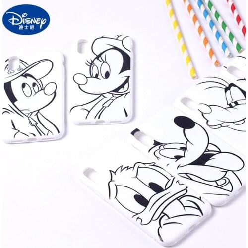 Disney Protective Case for IPhone 11pro Max/12pro Max /Xs Max/5 /6/7/8/xr Plus Tpu Phone Cases Cartoons Mickey Donald Duck Print