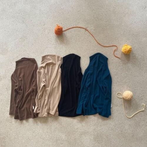 BOBOTCNUNU Kids T-shirt Long Sleeve Turtleneck Autumn Tops Outfits Children Boys Girls Elasticity Cotton T-shirts