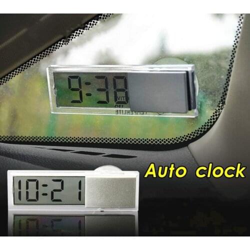 Car Electronic Clock Home Decor Liquid Crystal Display Desk Table Clocks LCD Car Timer Digital Clock with Suction Cup