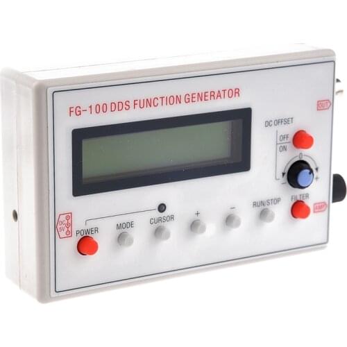 DDS Signal Generator 1602 LCD Display 1Hz-500KHz Functional Sine Triangle Square Frequency Sawtooth Wave Waveform