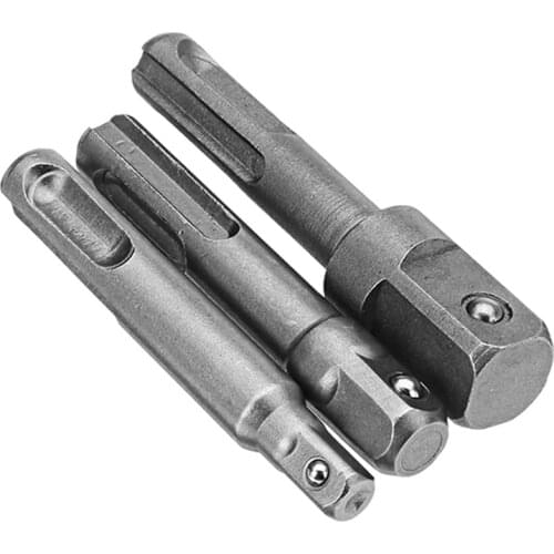 SDS Socket Driver Set Drill Bit Adaptor 3/8 1/4 1/2" Hex Shank Converter Impact Drill Hammer Adapter Tools Extension Adapter