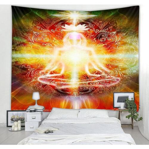 Meditation Tapestry Mandala Decoration Tapestry Witchcraft Spreading Wall Tapestry Bohemian Hippie Tapestry Bedroom Tapestry