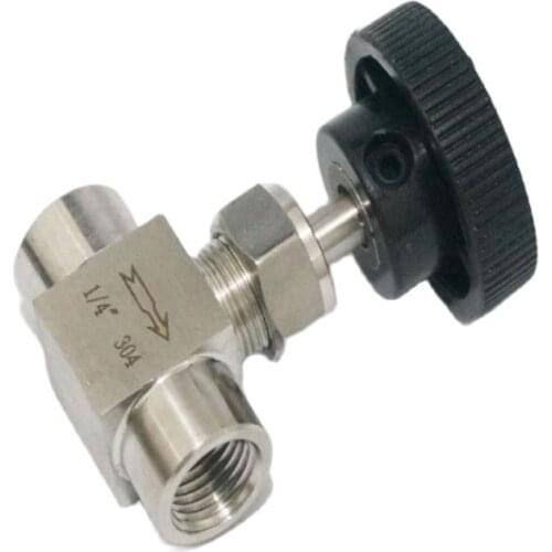 Equal female Thread 304 Stainless Steel Flow Control shut off valve Needle Valve for Water Gas Oil