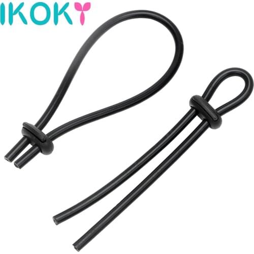 IKOKY Cock Rings Sex Toys for Men Adjustable 1 Pair Penis Enlargerment Adult Product Male Penis Extender Time Delay Ejaculation