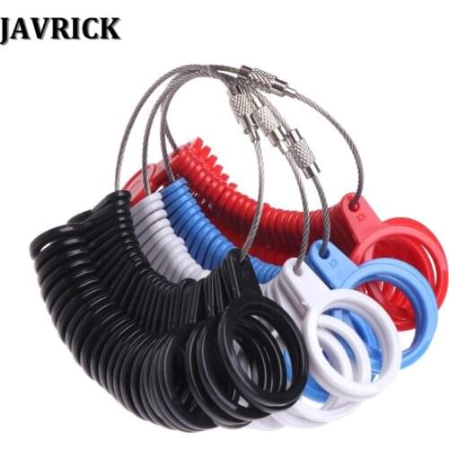 JAVRICK Finger Ring Sizer Plastic Jewelry Making Measurement Mandrel Standard Size Tools