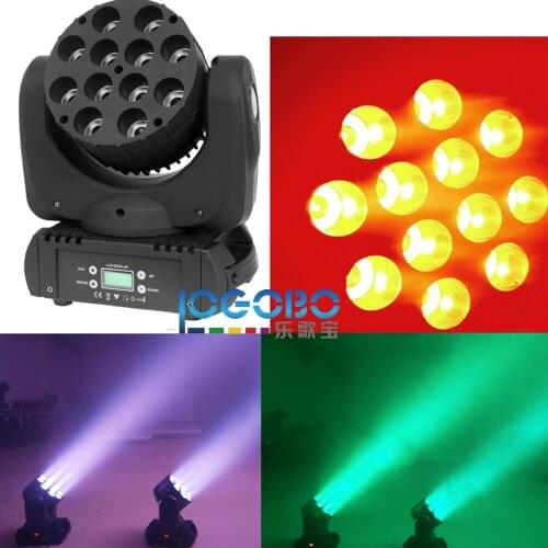 Pack of 4) 140W LED Beam Moving Head Light 12x10W RGBW DMX-512 14CH Led Wash DJ Disco Bar Club Stage Light Party Show EU US UK