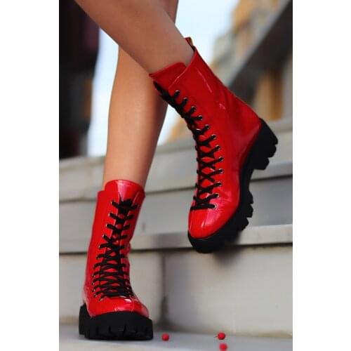 Red Women Boots