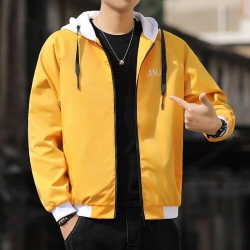 Men Jacket 2021 New Spring and Autumn Mens Clothing Mens Korean Fashion Casual Hooded Jacket Streetwear Asian Size 3XL