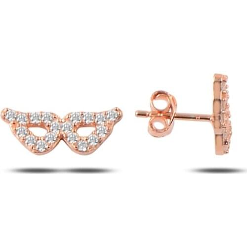 KUTAYDAN Zircon Wing Earrings 925 Sterling Silver