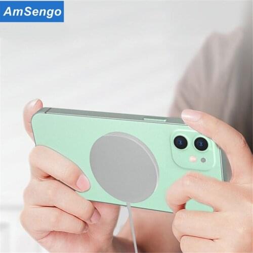 Amsengo 15W Magnetic Wireless Charger Pad for iPhone 12 Pro Max Mini Fast Wireless Magnet Phone Charger Induction With Cable