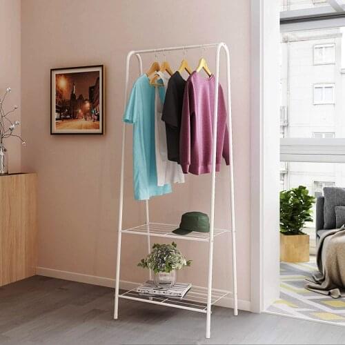 Multi-function Triangle Coat Rack Removable Bedroom Hanging Clothes Rack Thickening Floor Standing Coat Rack Clothes Hanger