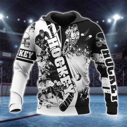 CLOOCL Fashion Beautiful Retro Hockey Hoodie 3D Print Designs Hooded Sweatshirt Men Women Harajuku Streetwear Coat Pullover