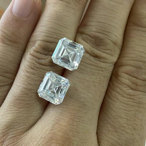 Mosangnai D VVS1 7X7mm 2 Karat Loose Moissanite Diamond Gemstone For Ring