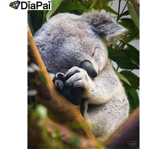 DIAPAI 5D DIY Diamond Painting 100% Full Square/Round Drill "Animal koala" Diamond Embroidery Cross Stitch 3D Decor A23419
