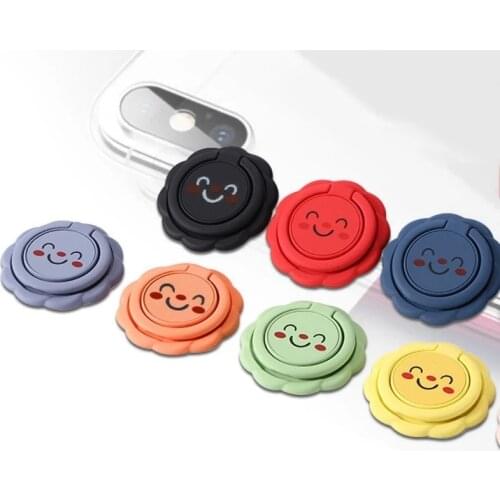 New Universal Cute cartoon Expanding Phone Holder Car Mount Lazy Hand Finger Ring Grip Holder Flexible Stand For iphone xiaomi