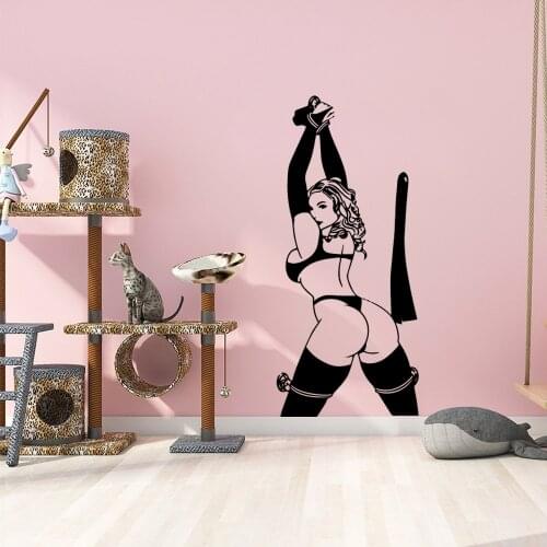Drop Shipping sexy woman Wall Art Decal Wall Stickers Pvc Material For Kids Rooms Decoration Vinyl Mural Decal