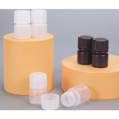 5ML empty mini plastic PP cosmetic sample bottle cream eye gel container wide neck Refillable bottles 20PCS/lot