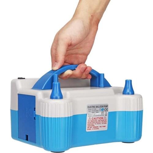 Blauw Draagbare 700 W Dubbele Tip Elektrische Ballon Luchtpomp Inflator Blower Opblaasbare Pompen Wedding Christmas Party Decora