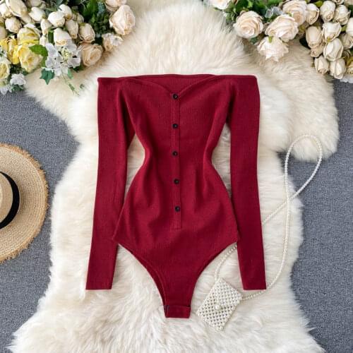 Teeuiear Bodysuits For Women With Open Shoulders