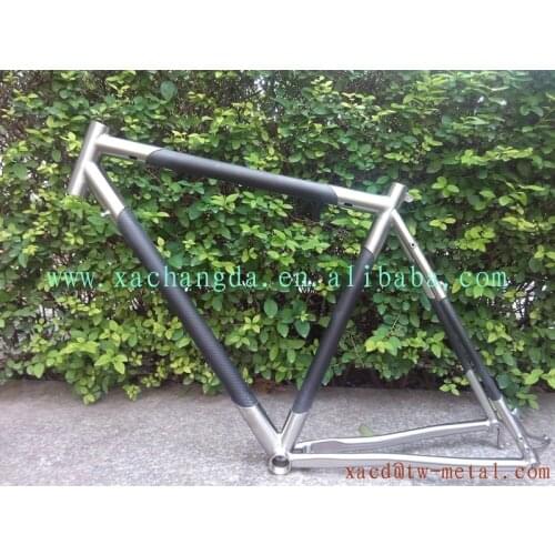 Titanium & carbon fiber mtb bike frame titanium montain bicycle frame Titanium weldless bike frameChinese titanium road bike fra